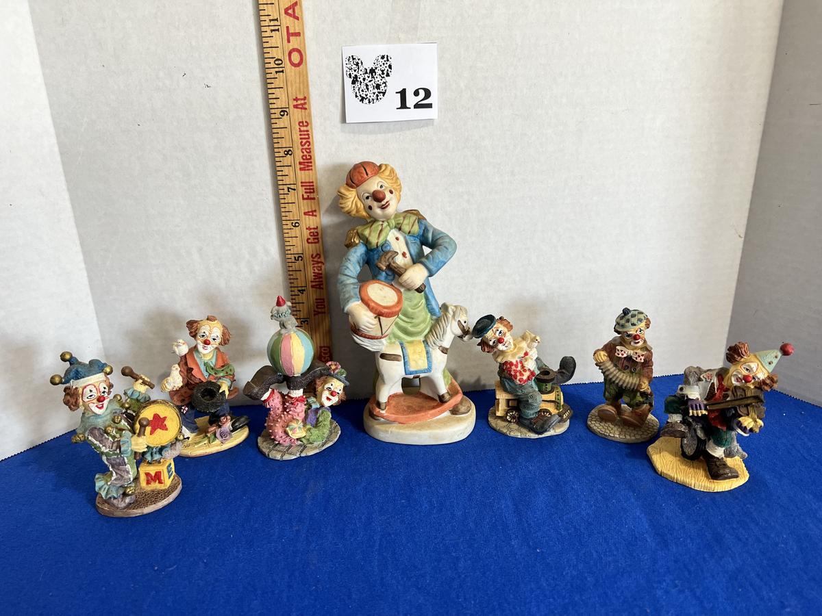 Clown Figurine Lot
