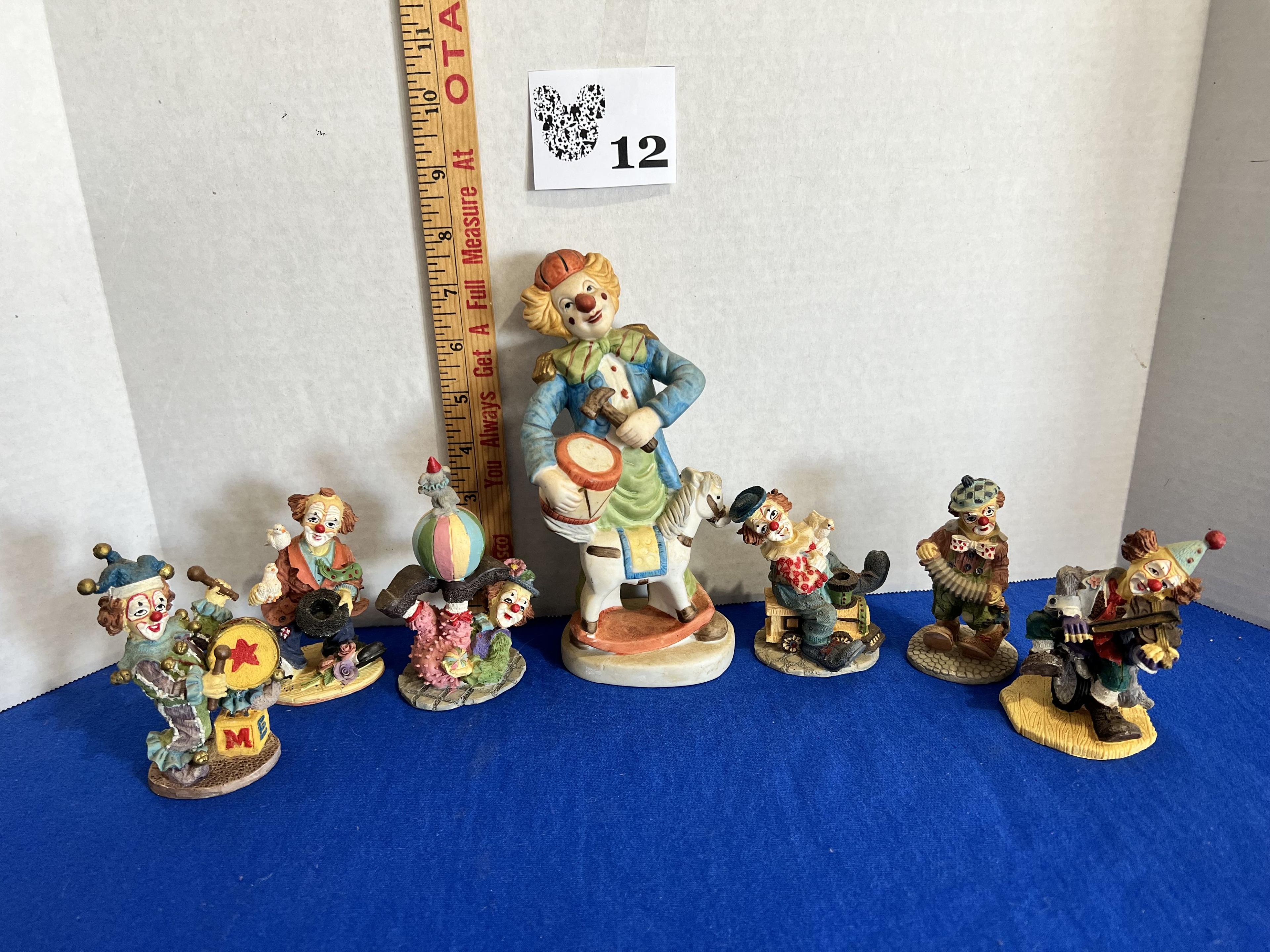 Clown Figurine Lot