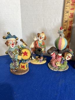 Clown Figurine Lot