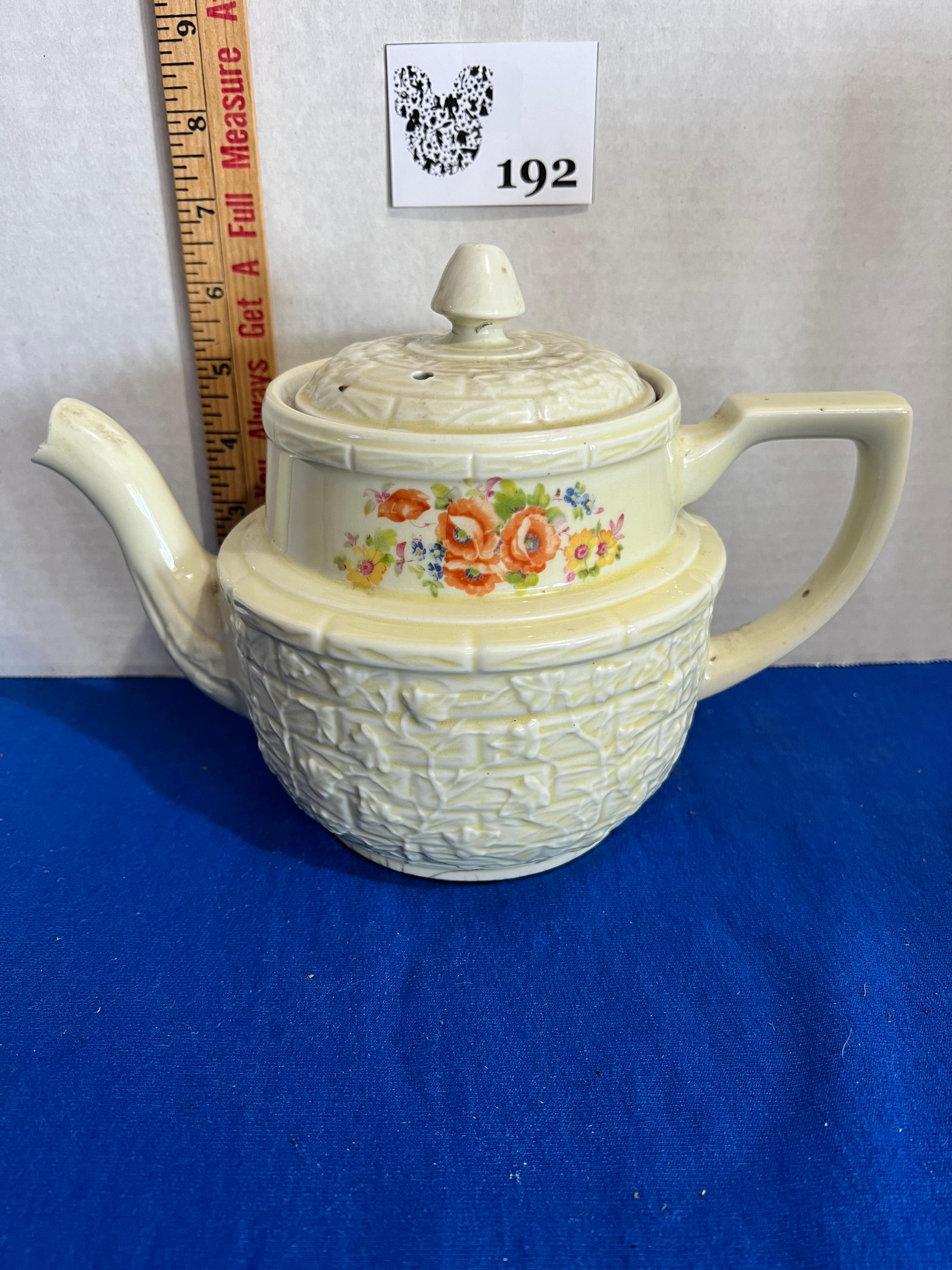 Vintage Drip-o-Lator Floral Teapot