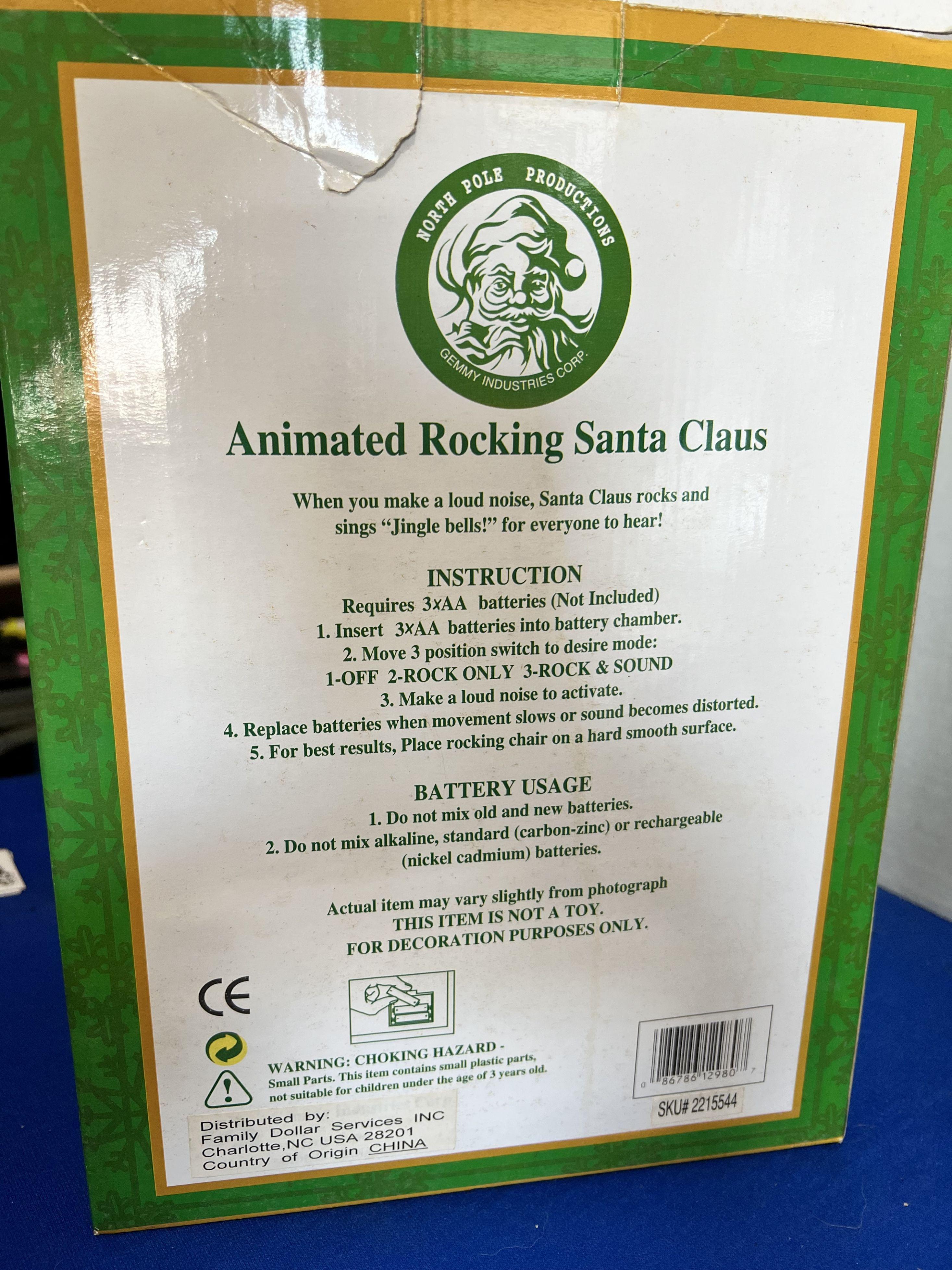 Animated Rocking Santa