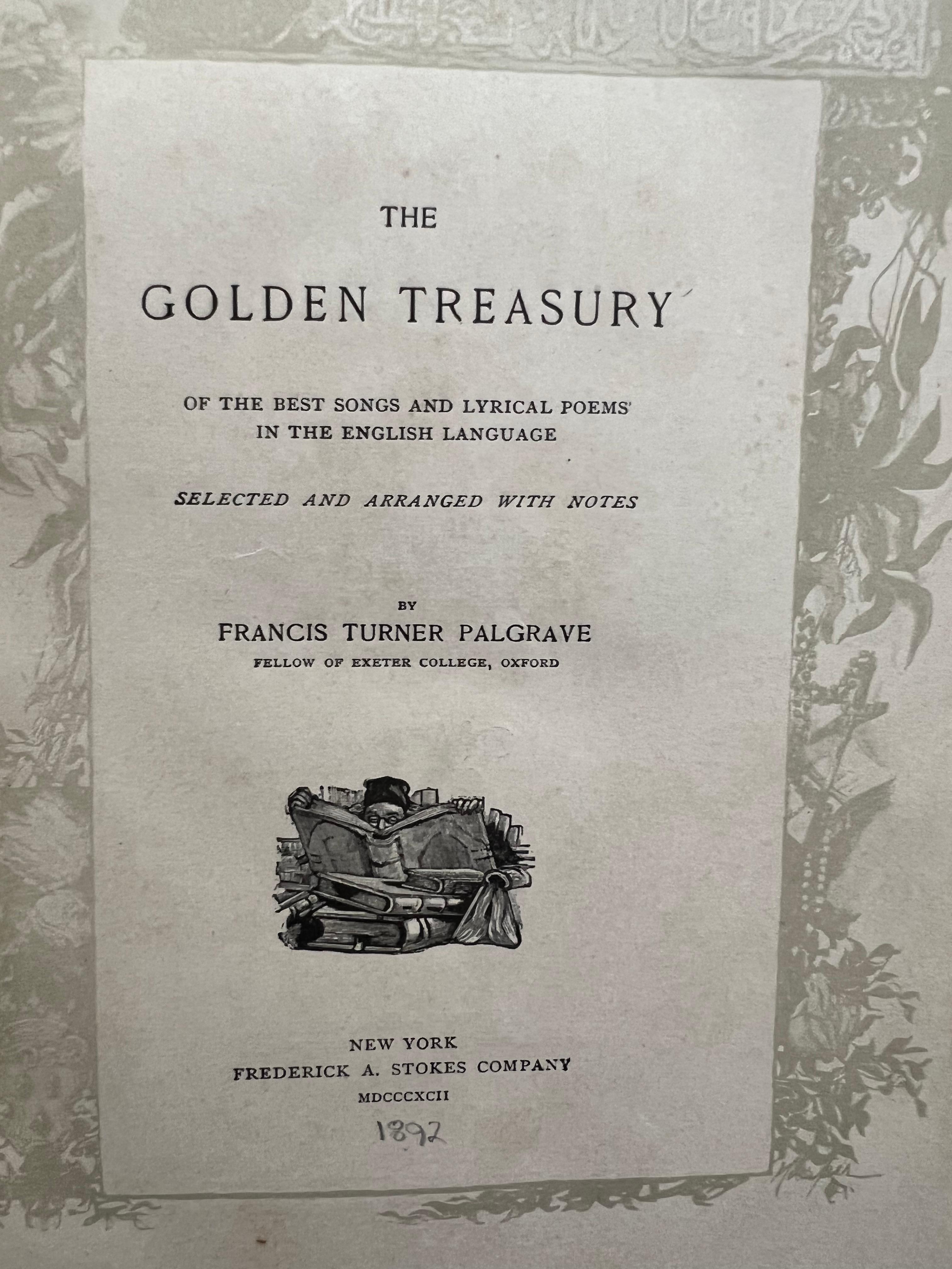 The Golden Treasury Book "1892"