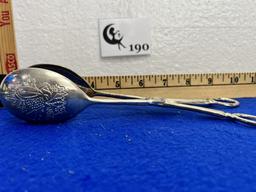 Vtg Silver Scissor Salad Server