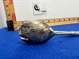 Vtg Silver Scissor Salad Server