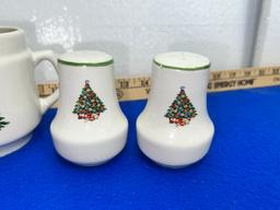 Vtg Seasons Stoneware 4pc. Set