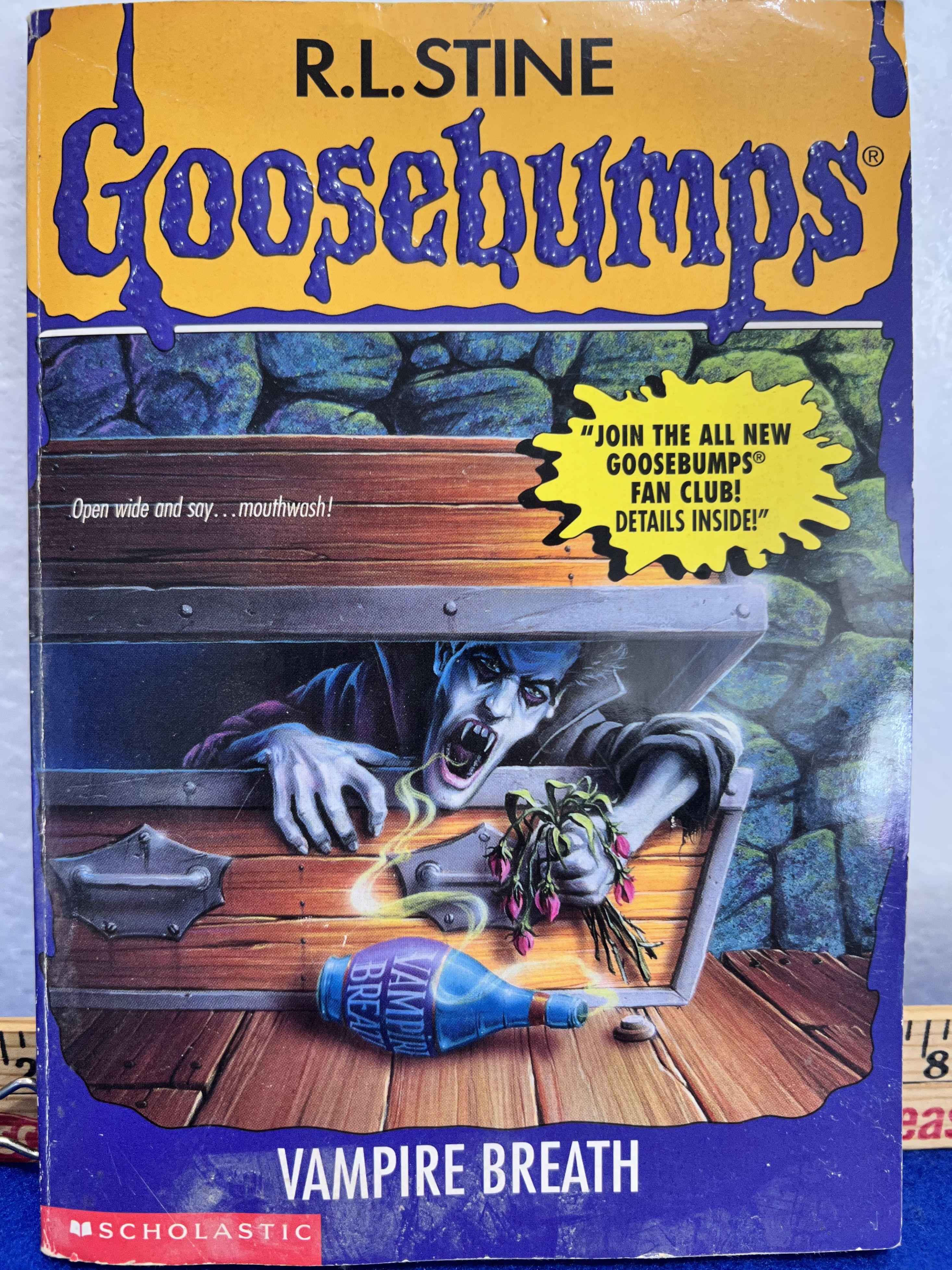 R.L. Stine Goosebumps Vampire Breath Book