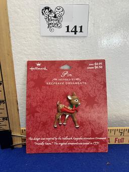 Hallmark Keepsake Reindeer Pin - new