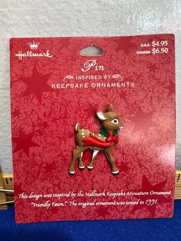 Hallmark Keepsake Reindeer Pin - new