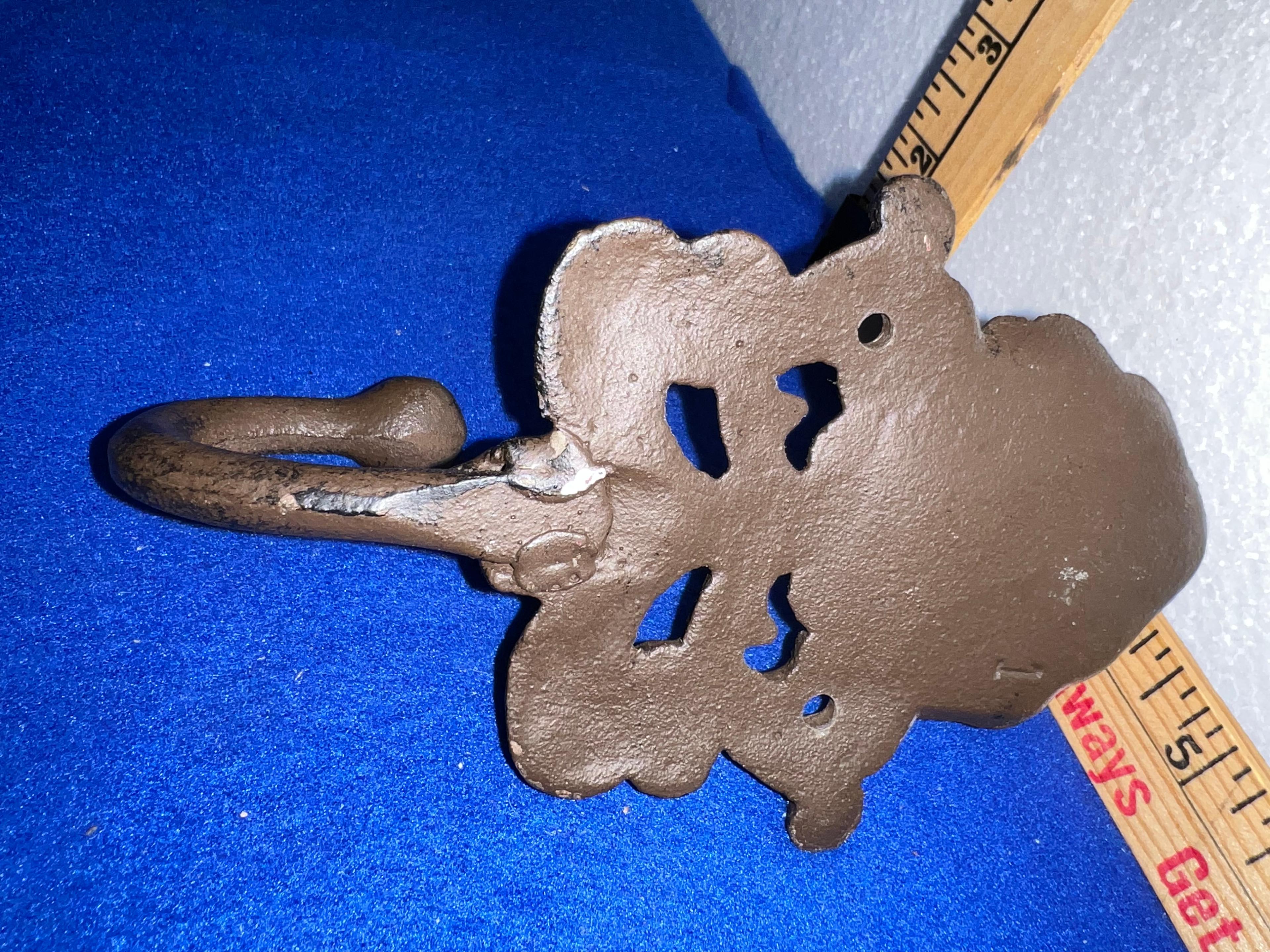 Cast Iron Antique Style VICTORIAN Coat Hooks Hat Hook Rack Towel Clam Shell