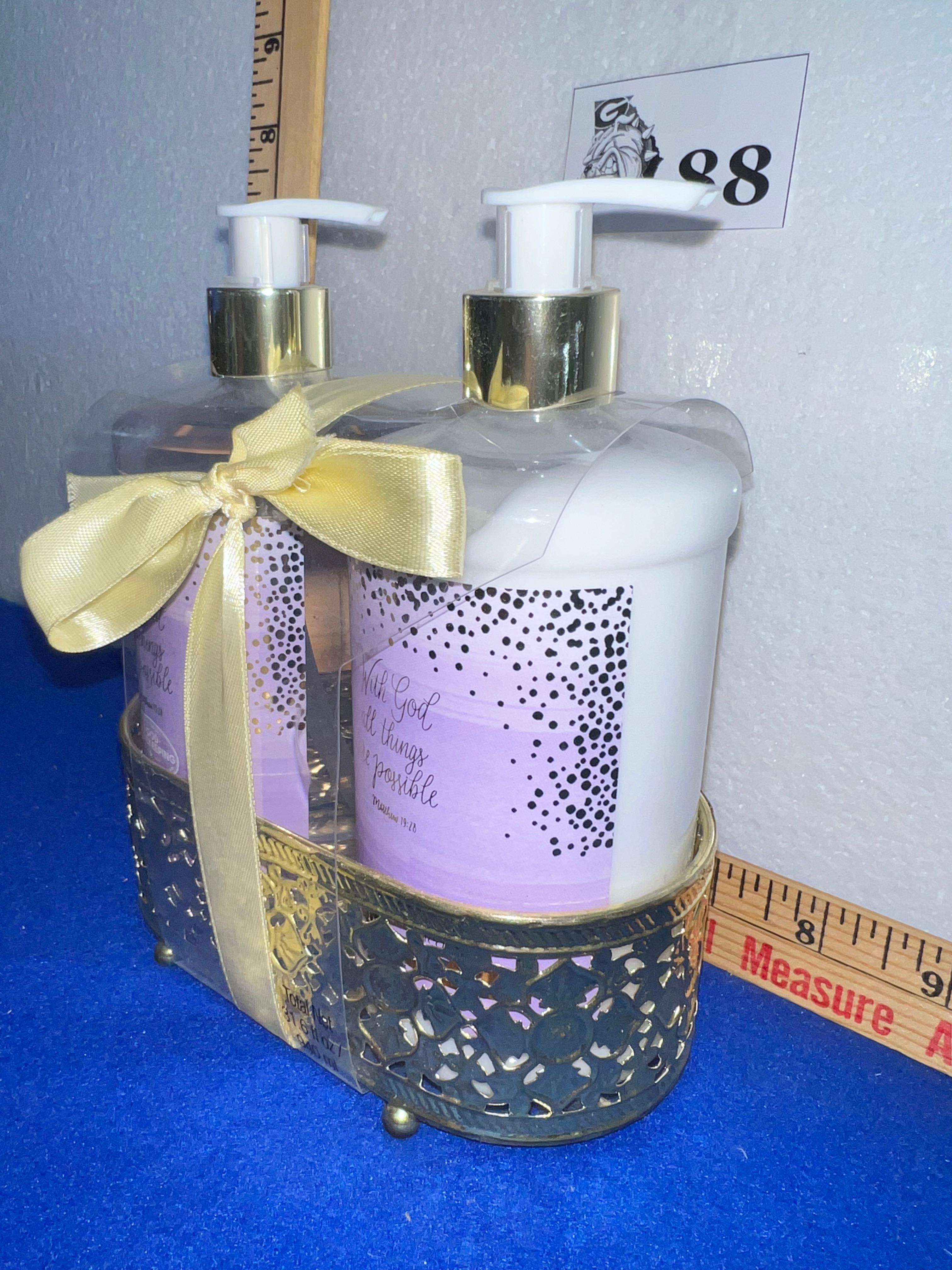 Liquid Soap & Lotion Kitchen Caddy: Sink Basket Set - new