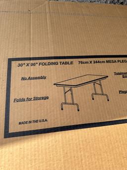 30 Inch X 96 Inch Folding Table In Box (Local Pick Up Only)