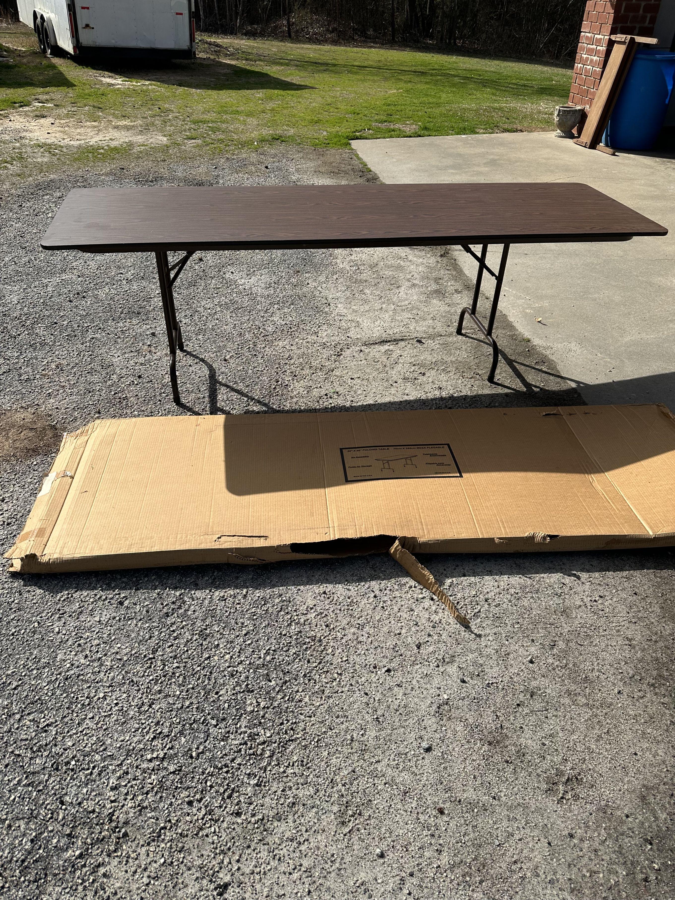30 Inch X 96 Inch Folding Table In Box (Local Pick Up Only)