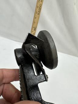 Vintage Hand Crank Table Mount Knife Sharpener