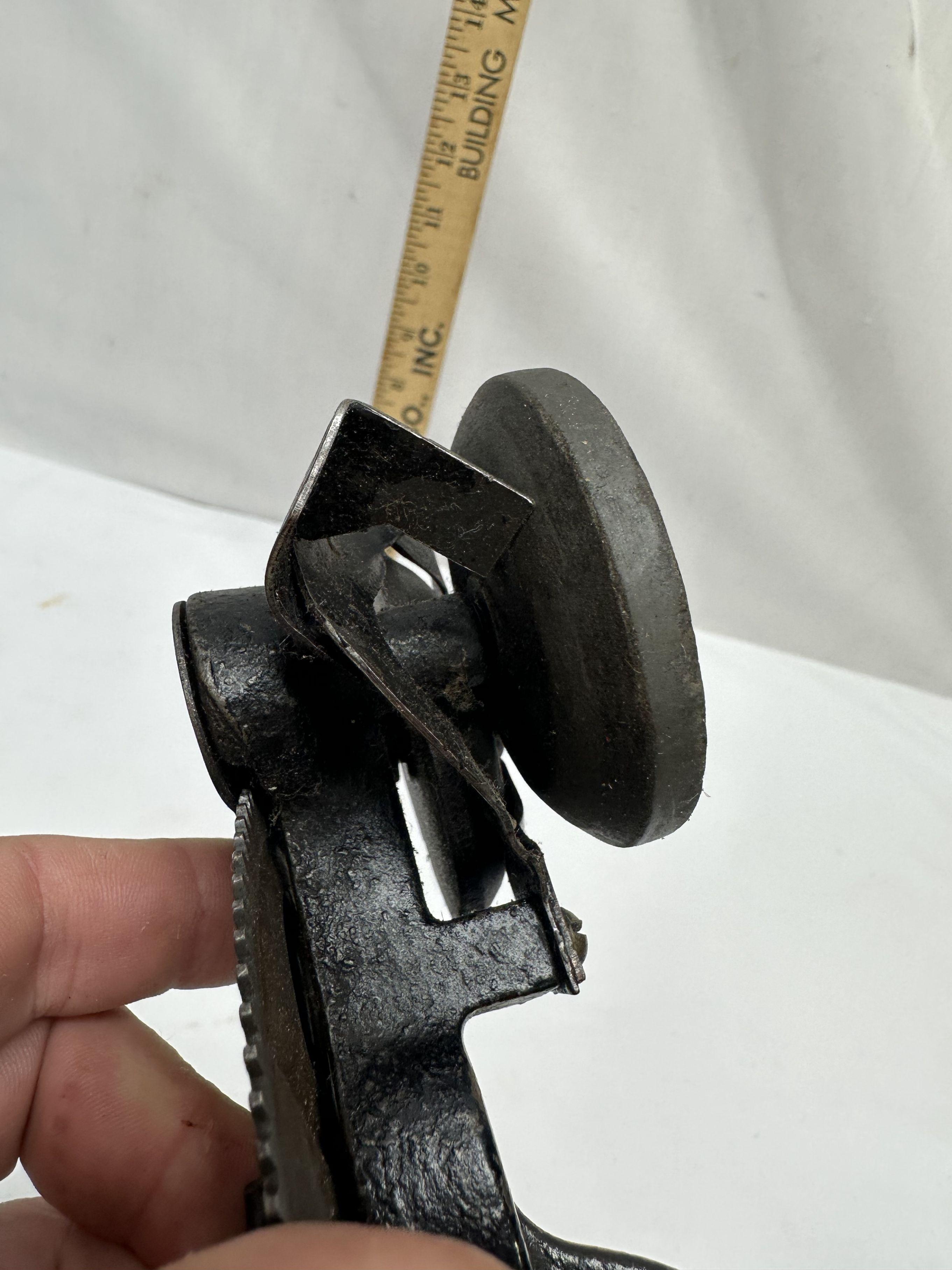 Vintage Hand Crank Table Mount Knife Sharpener