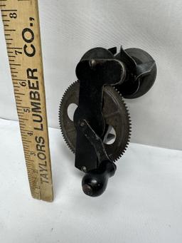 Vintage Hand Crank Table Mount Knife Sharpener