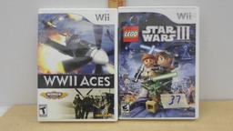 Wii games, starwars lego III and WW2 aces