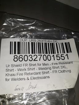 UR Shield Men's 3XL Fire Resistant Work Shirt, New