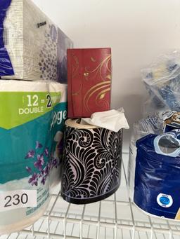 Shelf Full/Toilet Paper, Kleenex, ETC