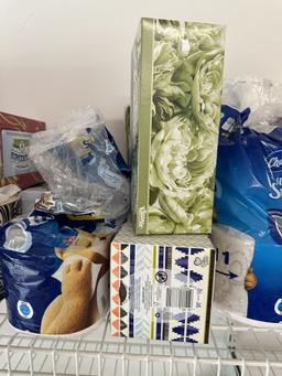 Shelf Full/Toilet Paper, Kleenex, ETC