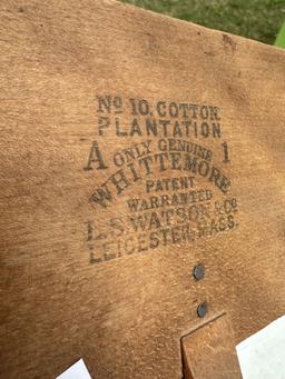(2) Vintage No 10 Cotton Plantation LS Watson & Co Cotton Combs