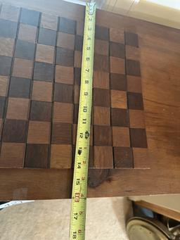 Vintage Nice Checker/Chess Themed Side Table (Local Pick Up Only)