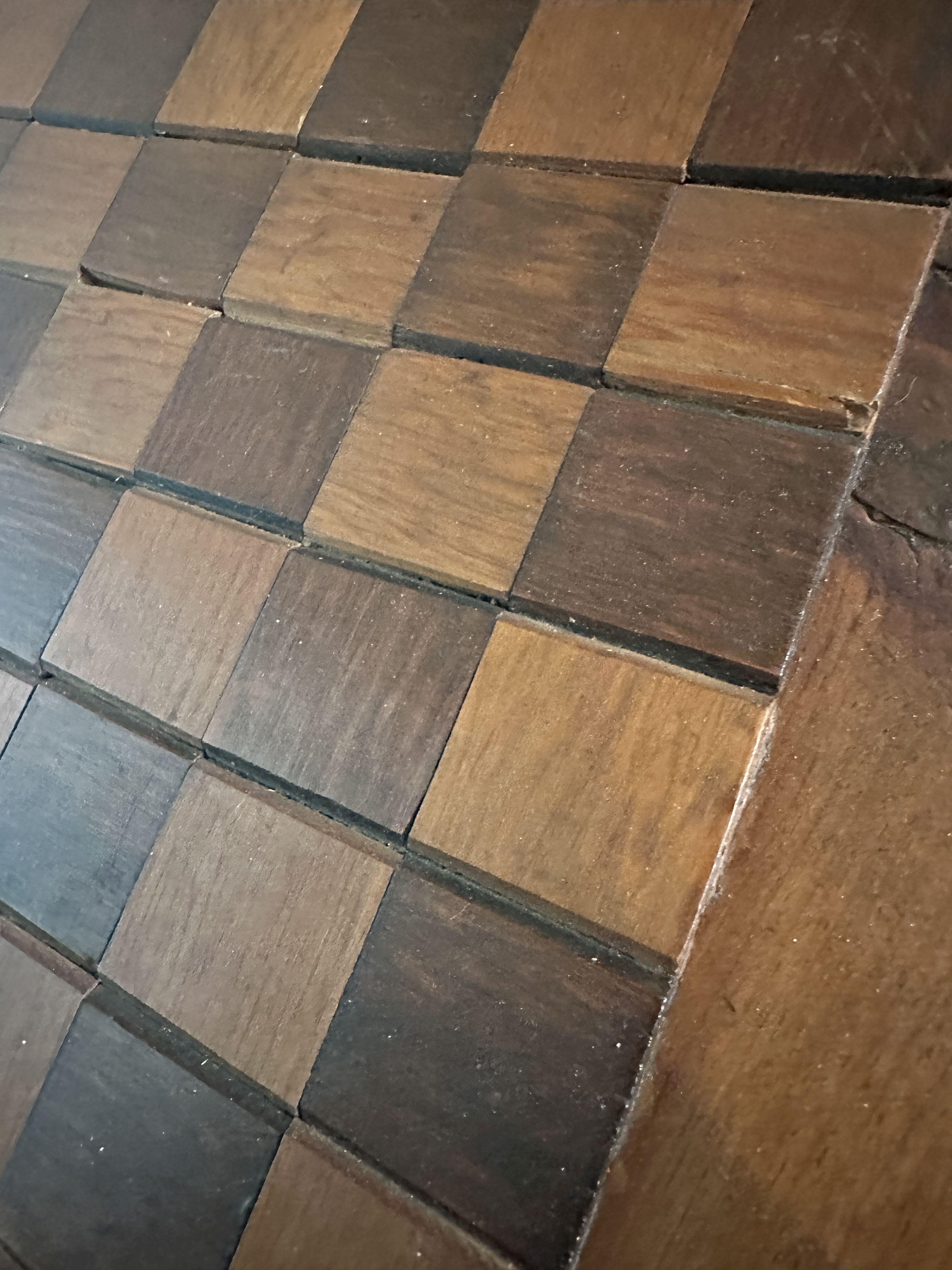 Vintage Nice Checker/Chess Themed Side Table (Local Pick Up Only)