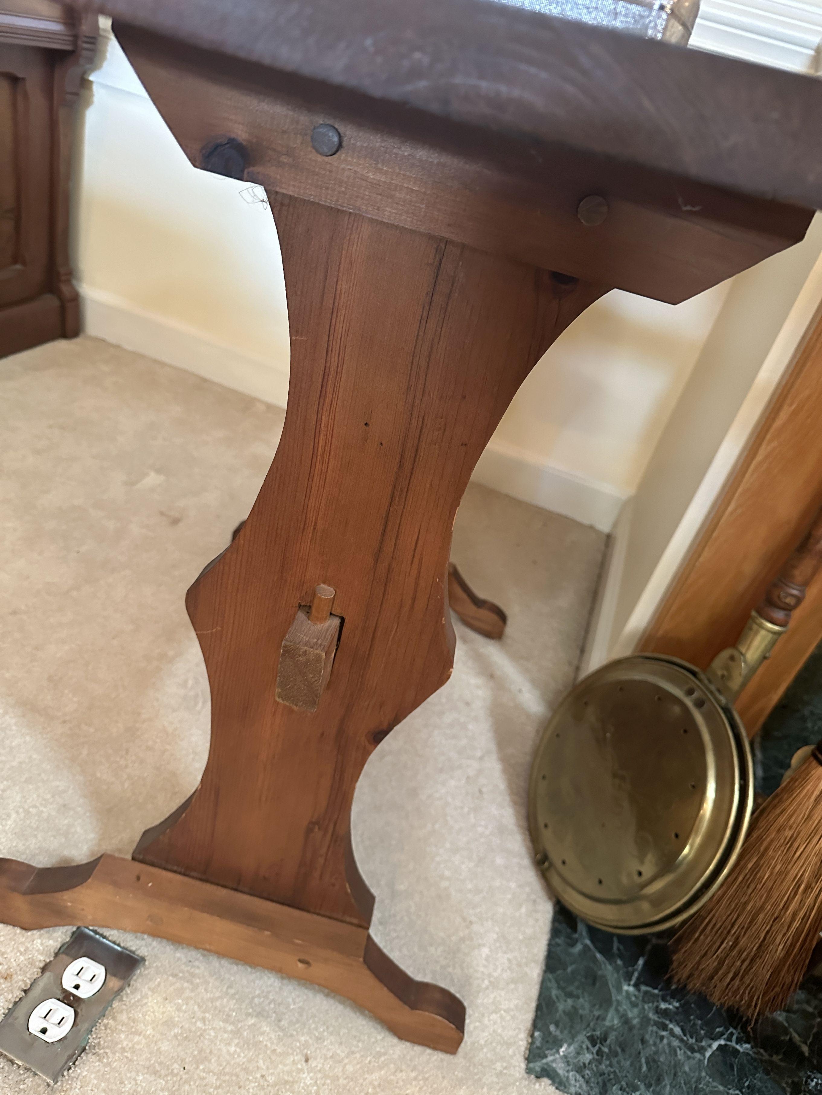 Vintage Nice Checker/Chess Themed Side Table (Local Pick Up Only)