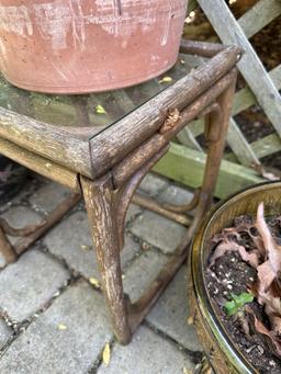 Box Lot/Planters, Wooden Planter Stand (Local Pick Up Only)