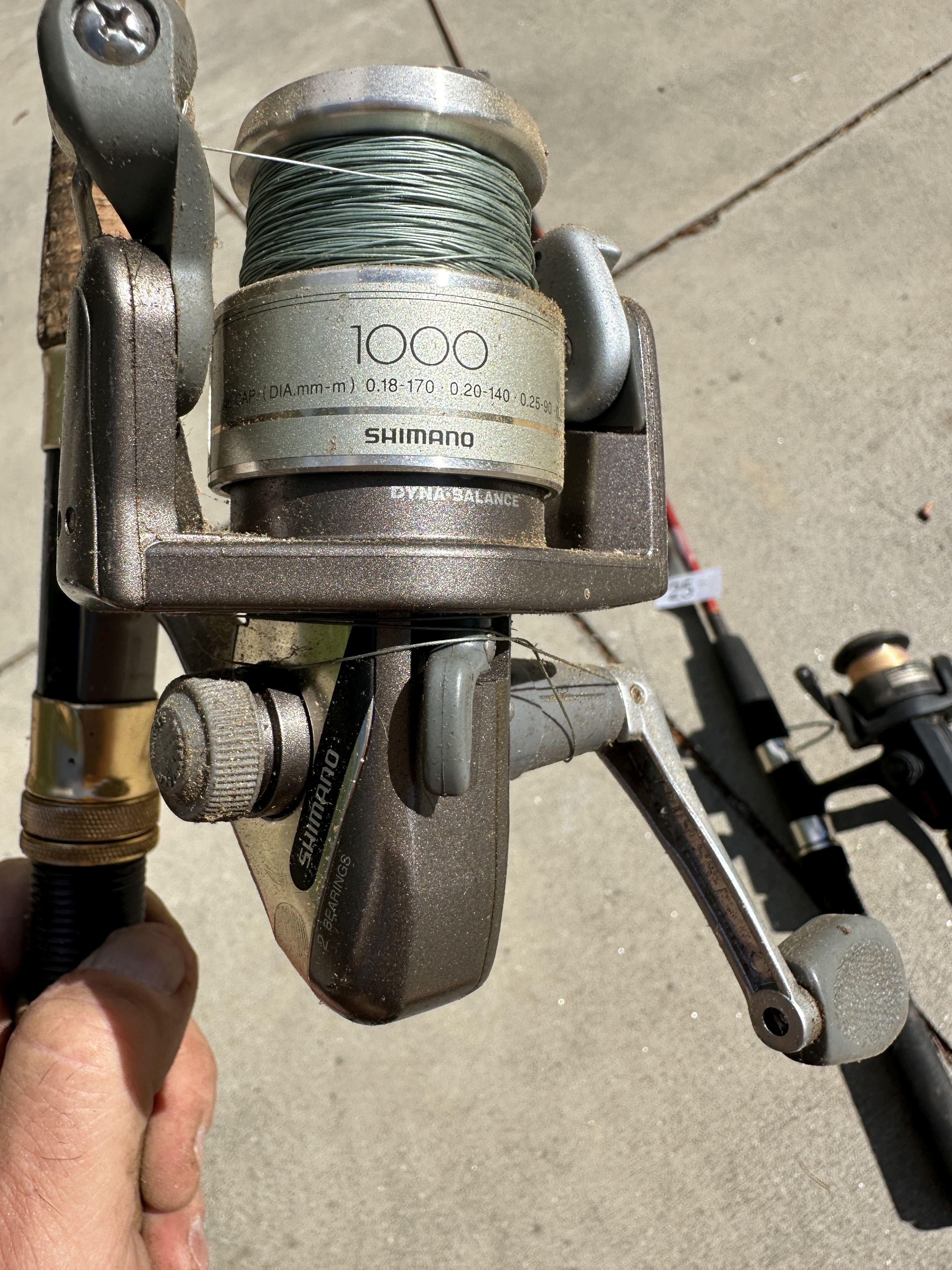 (2) Open Face Rod n Reels (Shimano 1000 & Zebco RX20)