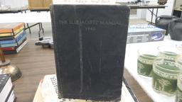 historical hardbacks, bluejacket manual 1940, c/o post master and mysteries of ww2