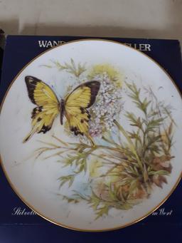 Wand-Schmuck-Teller Butterfly  Collector Plates