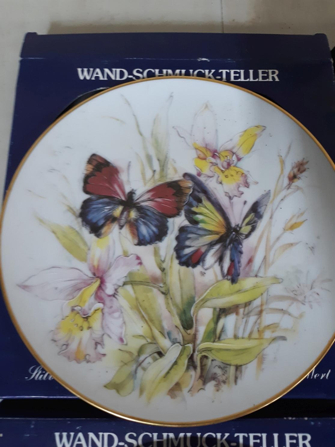 Wand-Schmuck-Teller Butterfly  Collector Plates