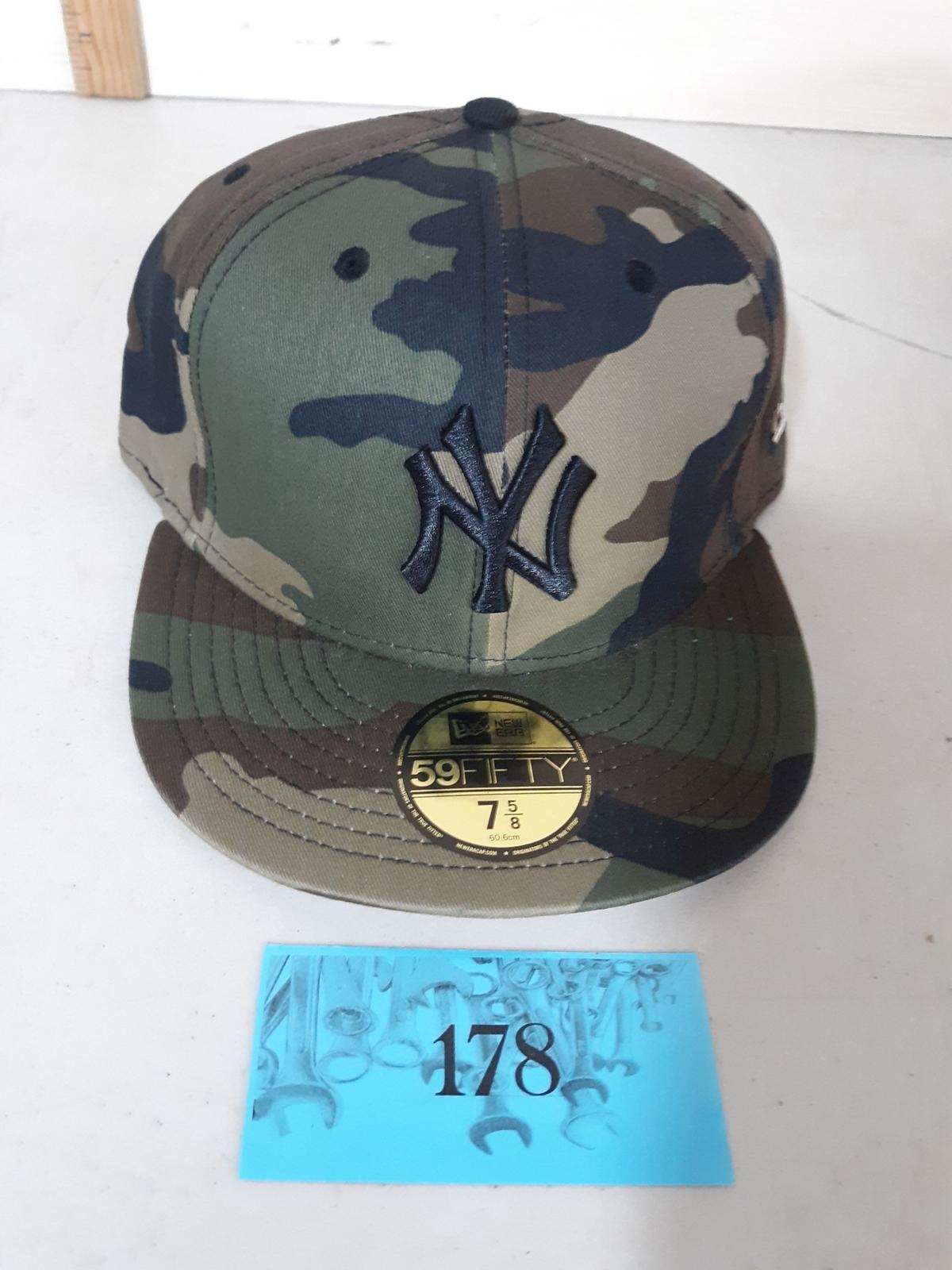 New York Yankee Camo Snapback Hat