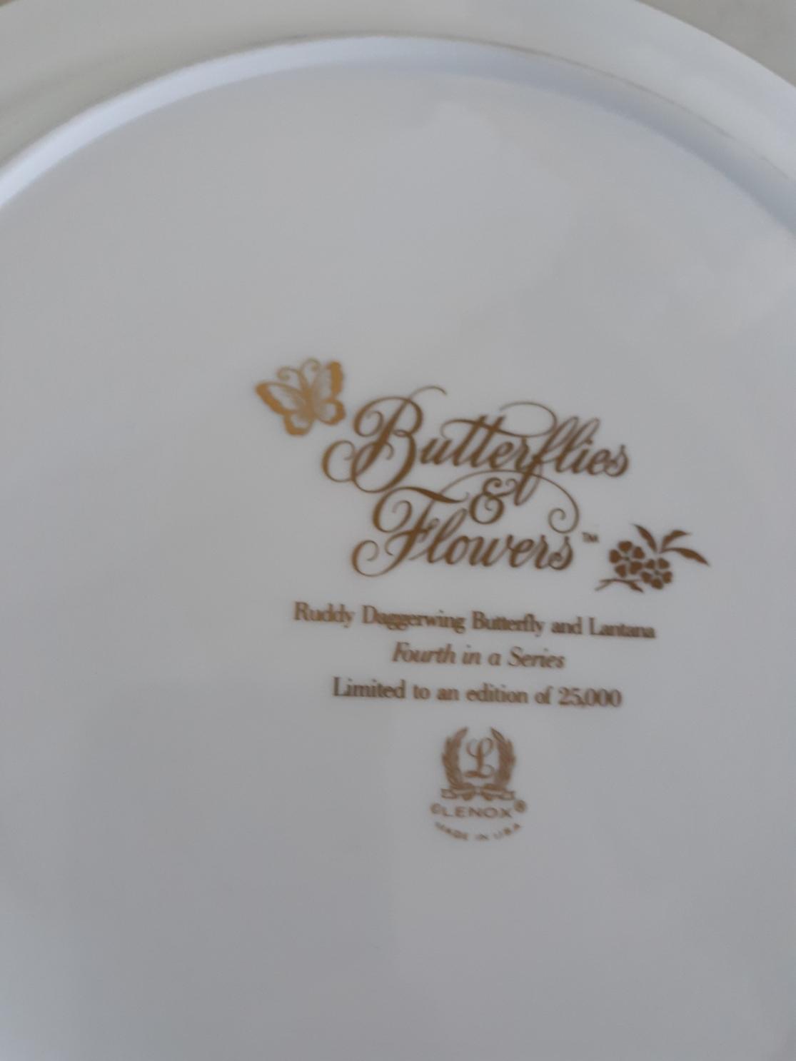 Lenox Butterflies & Flowers Plate