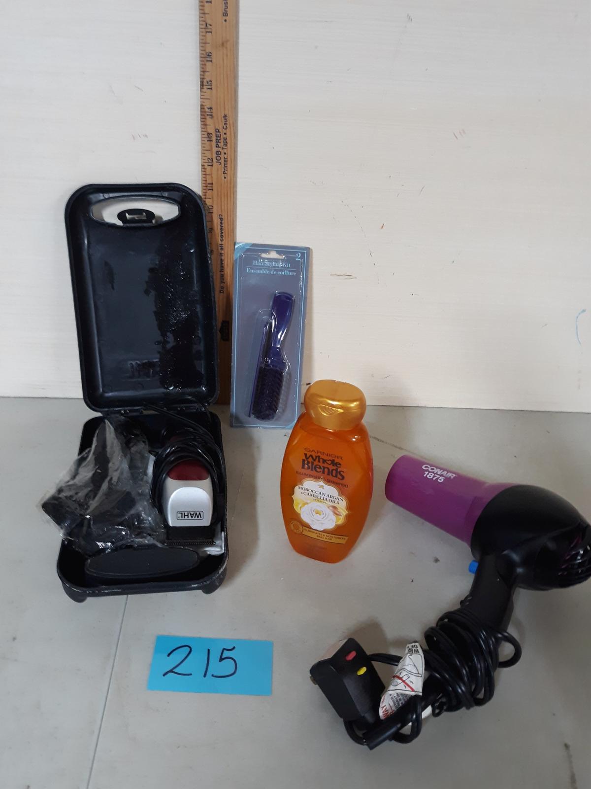 Blowdryer, Clipper Set, Brush Set, Shampoo