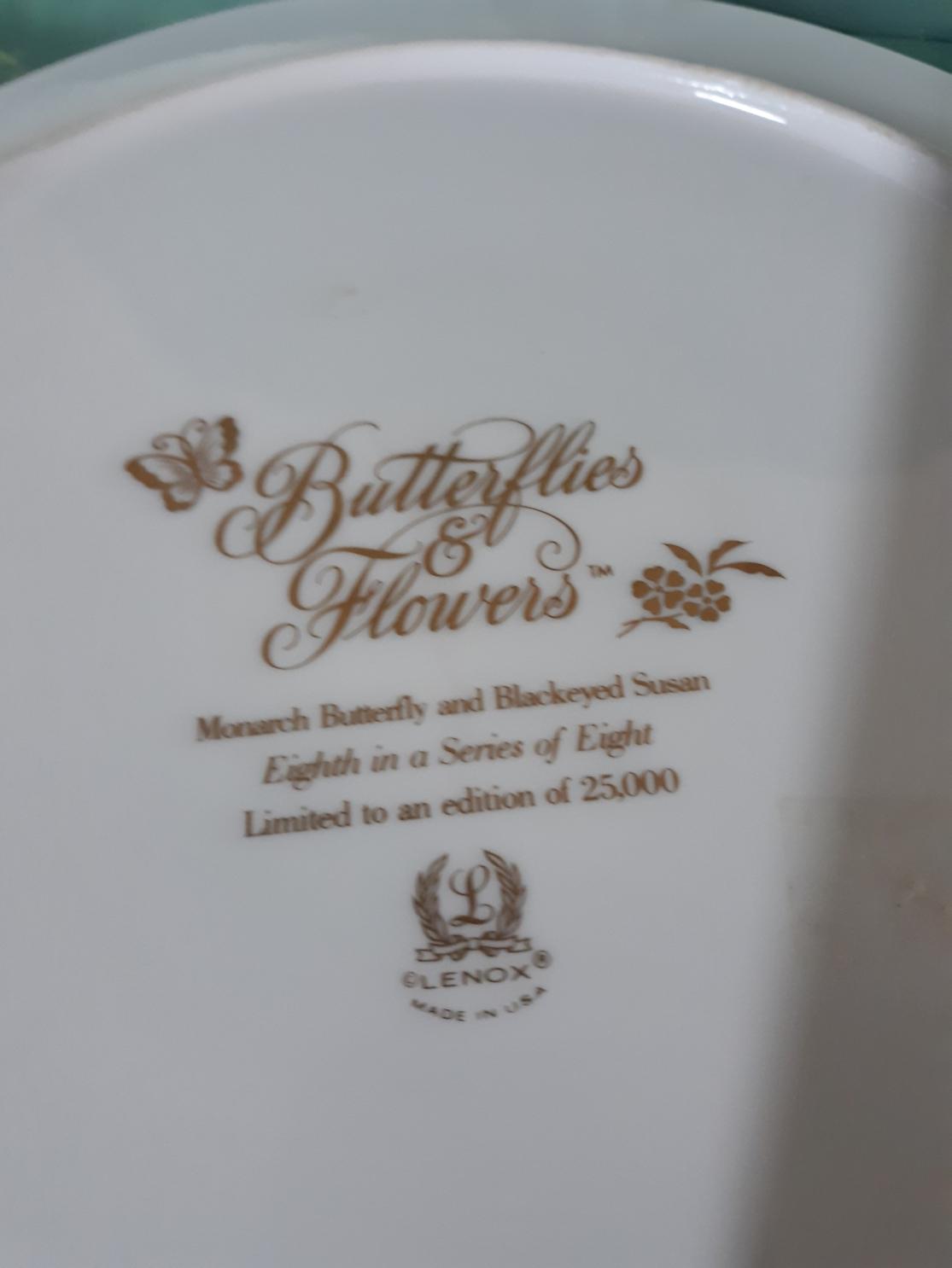 Lenox Butterflies & Flowers Plate