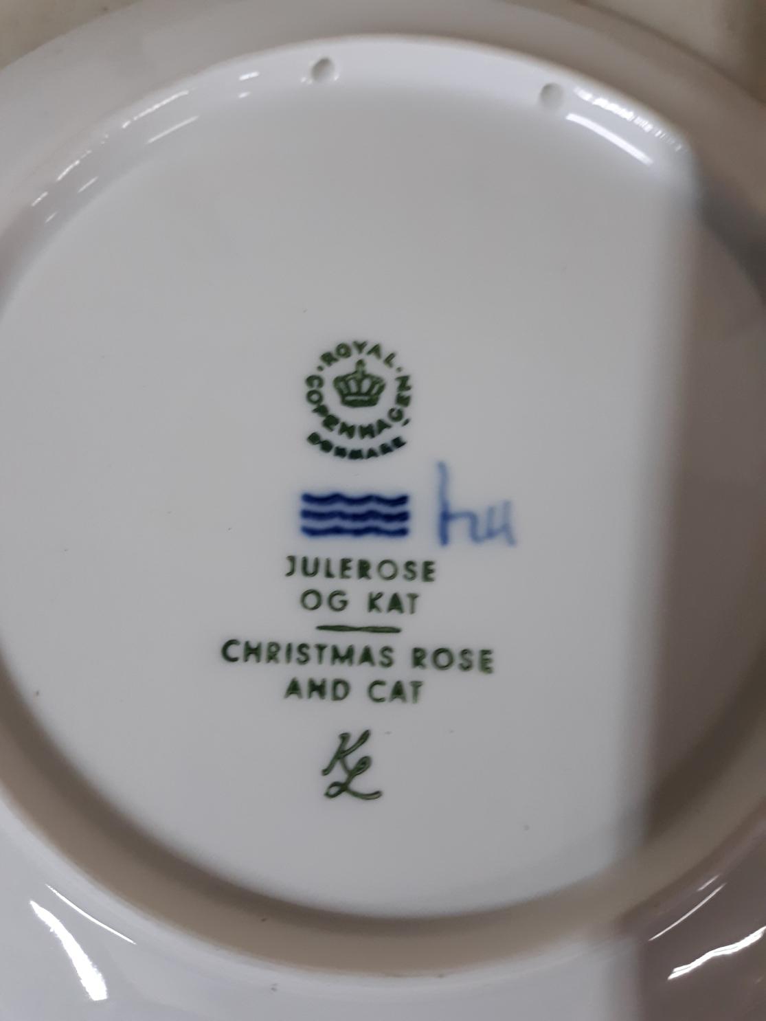 Royal Copenhagen Collector Plates (Cat has small Chip)