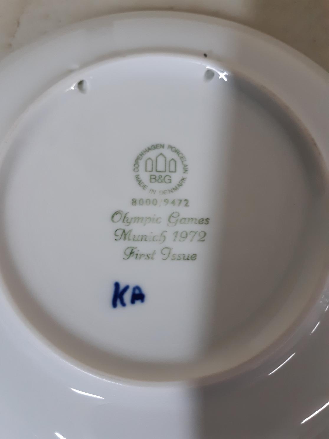 Royal Copenhagen Collector Plates (Cat has small Chip)
