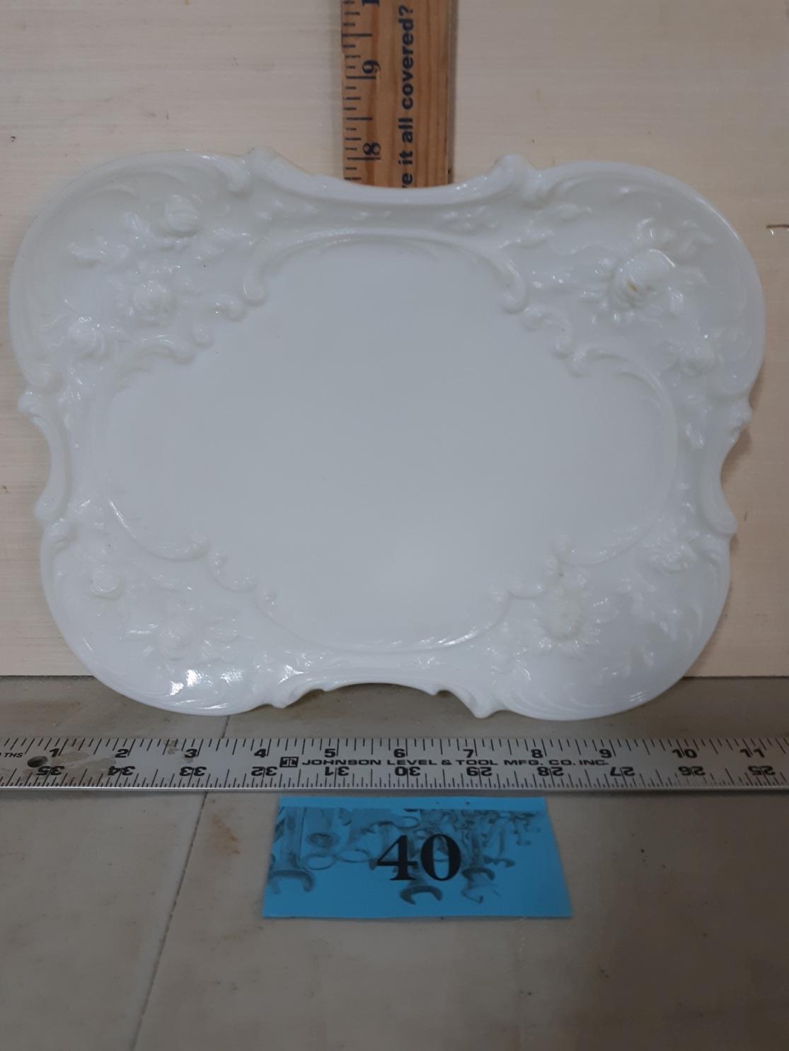 Vintage Milk Glass Tray