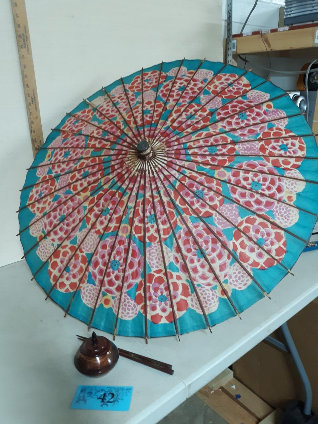 Wooden Trinket Box, Wooden Chopsticks, Umbrella