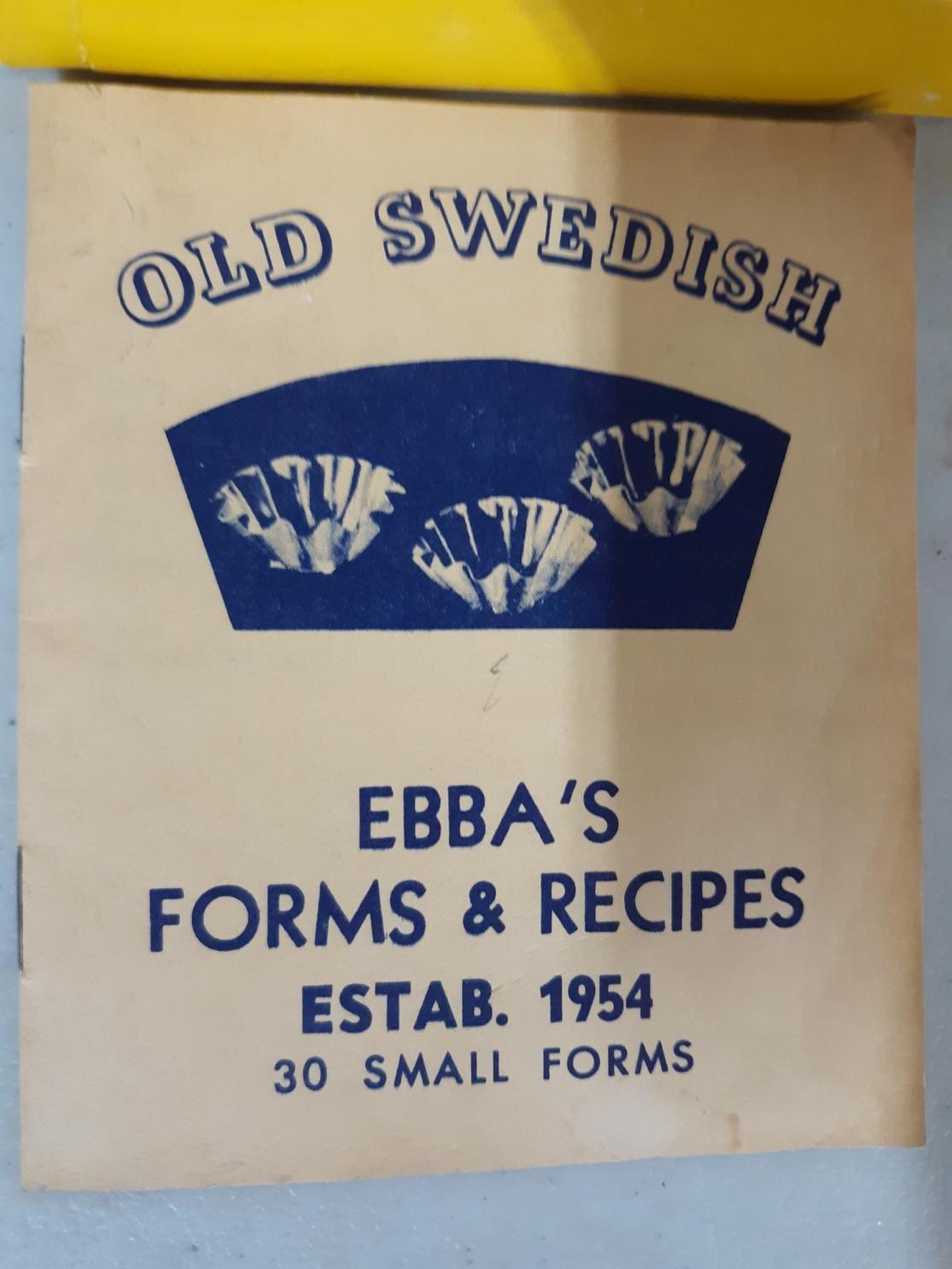 Vintage Ebba's Forms & Recipes