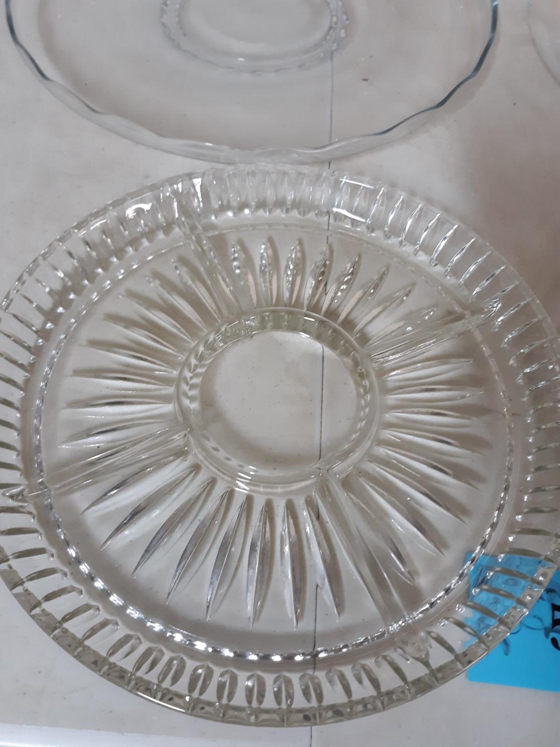 Clear Glass Platter Lot