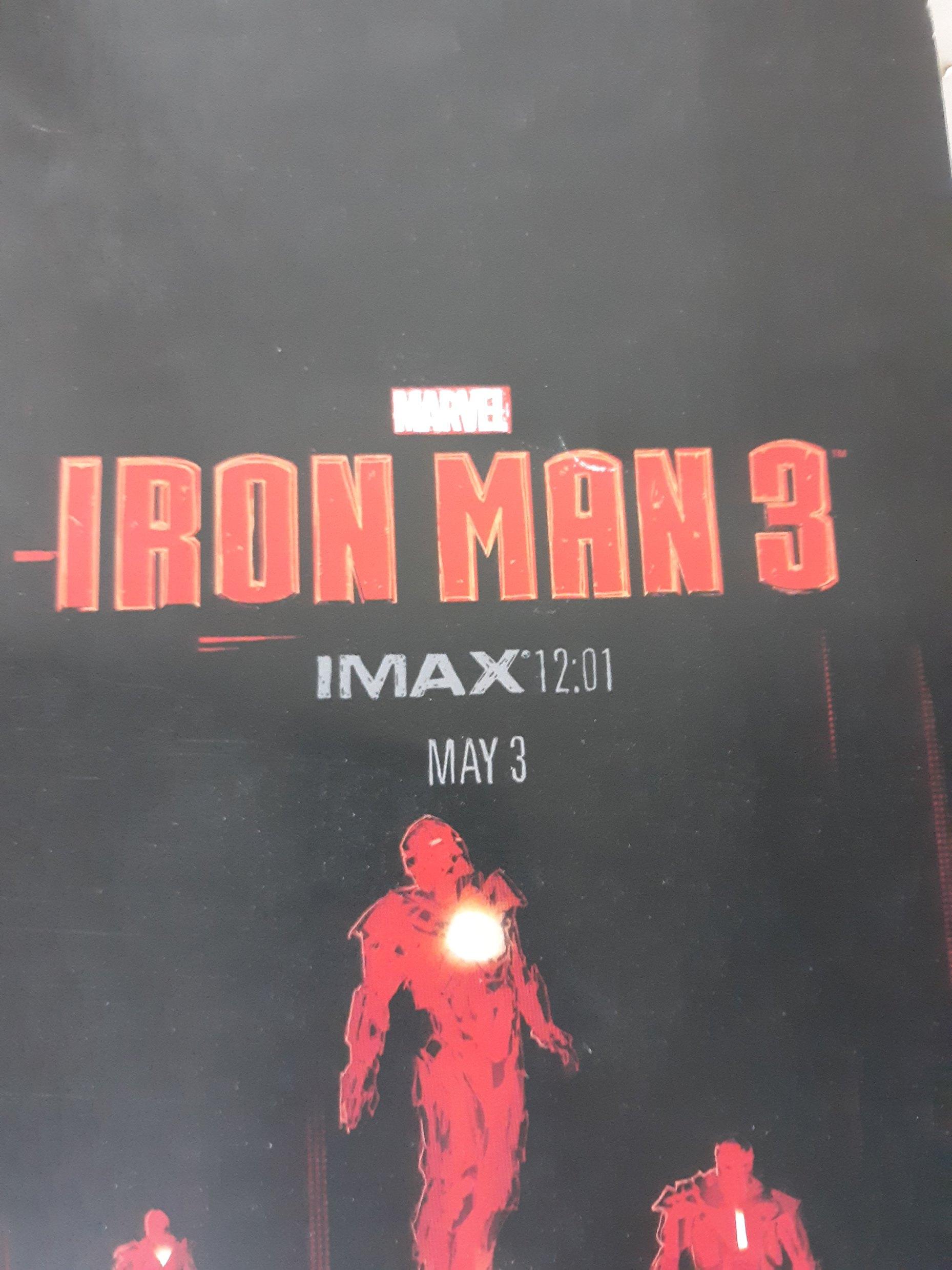 IMAX Movie Poster Iron Man 3