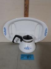 Corning  Ware Platter, 6 cup coffee pot