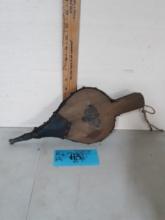 Vintage Leather Wood Fire Bellows w/Eagle