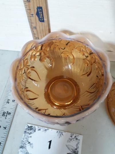 Fenton Opalescent Candy Dish