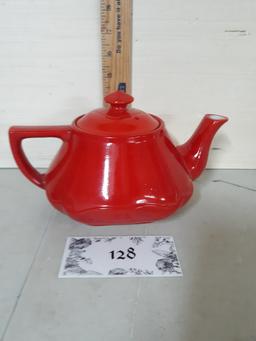 Vintage Halls Kitchenware Red Teapot