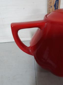 Vintage Halls Kitchenware Red Teapot