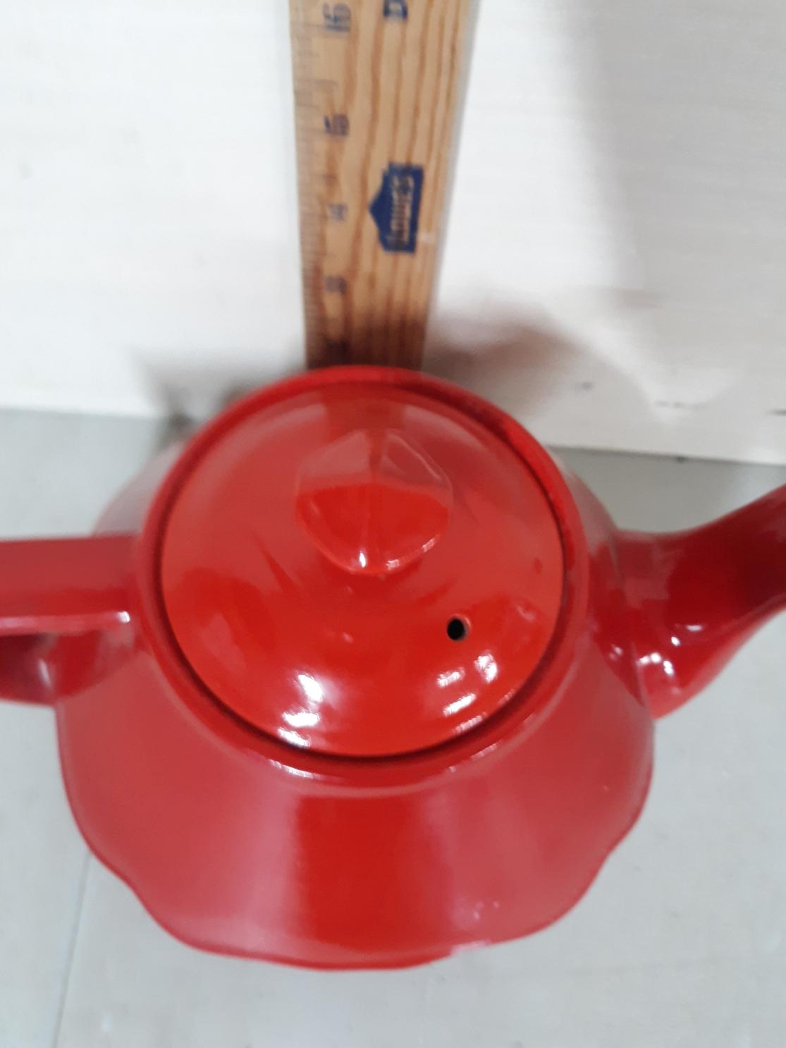 Vintage Halls Kitchenware Red Teapot