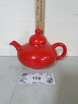 Vintage Halls Kitchenware Red Teapot